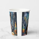 Halloween Australian Kelpie met pomkins Scary Papieren Bekers (Links)