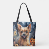 Halloween Australian Terrier met pomkins Scary Draagtas (Achterkant)