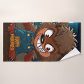 Halloween/automne/loup-garou/dessin animé (Serviette de bain)
