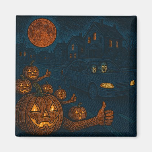 Halloween autostoop magneet (Voorkant)
