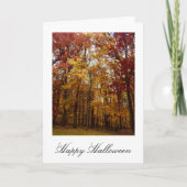 Halloween Autumn Herfst Foliage Foto Kaart (Voorkant)