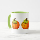 Halloween/Autumn Pumpkin Mok (Voorkant links)