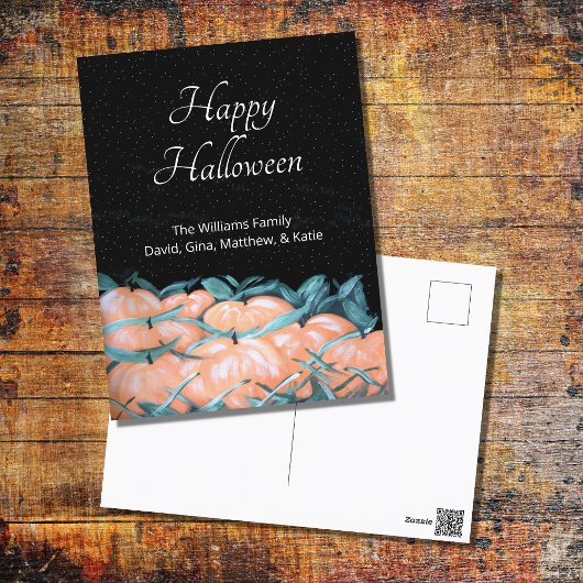 Halloween Autumn Pumpkins Harvest Briefkaart