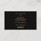 Halloween avec, chauve-souris et Carte de visite d (Dos)