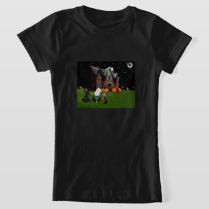Halloween avec les amis T-shirt filles