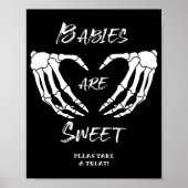 Halloween Baby Are Sweet Baby shower Game Poster (Devant)