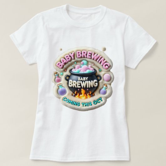 Halloween Baby Brewing aangekondigd T-shirt (Design voorkant)