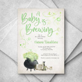 Halloween Baby Brewing Shower Kaart