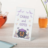 Halloween baby brouwen baby shower kaarten en gesc reclamebord met voetstuk (Insitu)