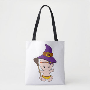Halloween Baby heks grappig cadeau zwangere vrouwe Draagtas