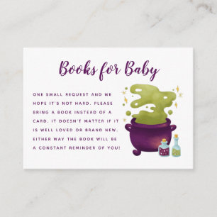 Halloween Baby is het brouwen van Baby shower Boek Informatiekaartje