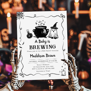 Halloween Baby is het brouwen van Baby shower Kaart