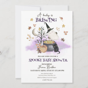 Halloween Baby is het brouwen van Baby shower Kaart