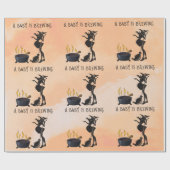 Halloween Baby is het brouwen van heksendouche Sin Cadeaupapier (Vlak)