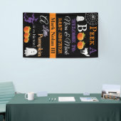 Halloween Baby shower Banner (Beurs)