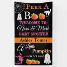 Halloween Baby shower Banner