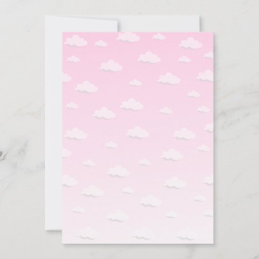 Halloween Baby shower - Beer, Pompoenen, Wolken Kaart (Achterkant)