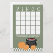 Halloween Baby shower Bingo (Voorkant / Achterkant)