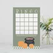 Halloween Baby shower Bingo (Staand voorkant)