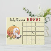 Halloween Baby shower Bingo Kaart (Staand voorkant)