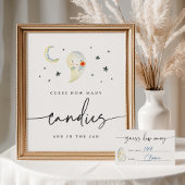 Halloween Baby Shower Candy Guessing Game Sign Poster