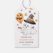 Halloween Baby shower Dank je Cadeaulabel (Voorkant)