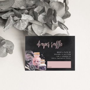 Halloween Baby shower Diaper Raffle Informatiekaartje