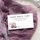 Halloween Baby Shower Diaper Raffle Informatiekaartje