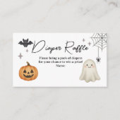 Halloween Baby shower Diaper Raffle Kaart (Voorkant)