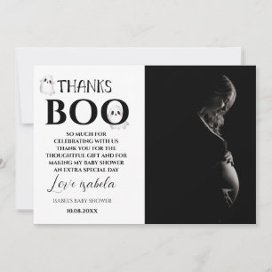 Halloween Baby Shower Foto Dank Je Kaart