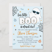 Halloween Baby shower Invitation mignonne Ghost Bo (Devant)