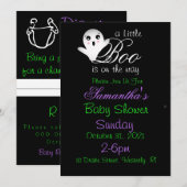 Halloween Baby shower Invites Kaart (Voorkant / Achterkant)