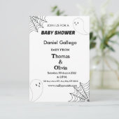 Halloween Baby shower Kaart (Staand voorkant)