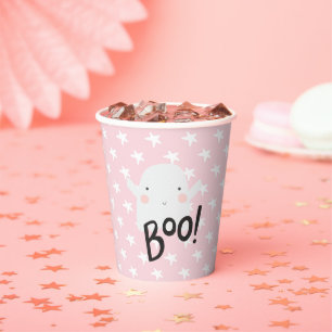 Halloween Baby Shower Lieve Geest Roze Papieren Bekers