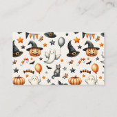 Halloween Baby shower Little Boo Diaper Raffle Informatiekaartje (Achterkant)