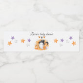 Halloween Baby shower Little Boo Waterfles Etiket (Enkel label)