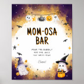 Halloween Baby shower Mimosa Bar Sign Poster (Voorkant)