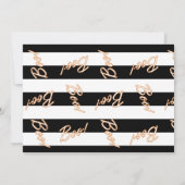 Halloween BABY SHOWER Moderne Chic Invitation (Dos)