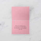 Halloween Baby shower pastel roze Bedankkaart (Binnen)