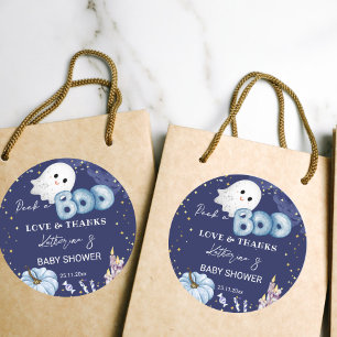 Halloween baby shower peek een boo schattig baby s ronde sticker