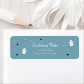 Halloween Baby shower pompoen Little Boo terug te Etiket (Insitu)