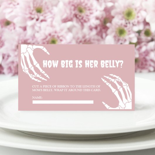 Halloween Baby shower Quelle taille a sa carte du