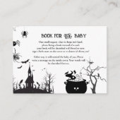 Halloween Baby shower spelboek voor baby aanvraag  Informatiekaartje (Voorkant)