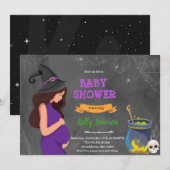 Halloween baby shower uitnodiging (Voorkant / Achterkant)