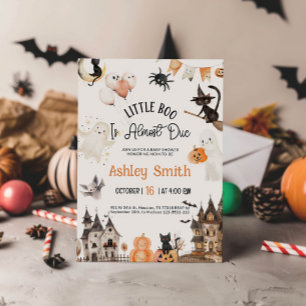 Halloween baby shower uitnodiging