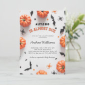 Halloween Baby shower Un Petit Boo Invitation (Debout devant)