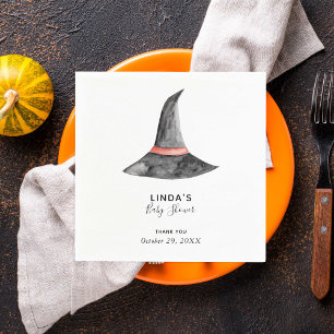 Halloween Baby shower Waterverf Witch's Pet Cute Servet
