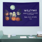 Halloween Baby Shower Welkombanner Spandoek (Beurs)