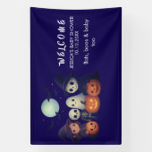 Halloween Baby Shower Welkombanner Spandoek (Verticaal)