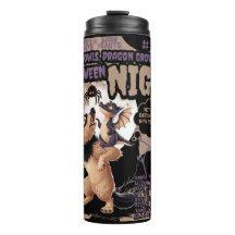 HALLOWEEN BABY WEERWOLF EN DRAGON Thermal Tumbler